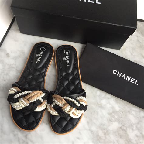 chanel slipper shoes|Chanel slippers men.